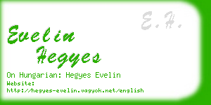 evelin hegyes business card